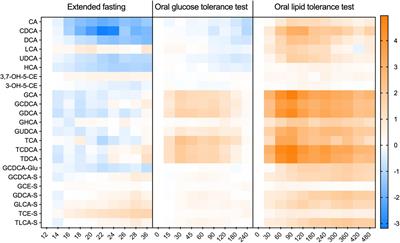 Dynamics and determinants of human plasma bile acid profiles during dietary challenges